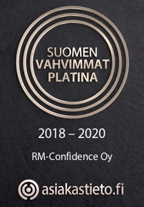Suomen Vahvimmat Platina 2018–2020 -sertifikaatti, RM-Confidence Oy